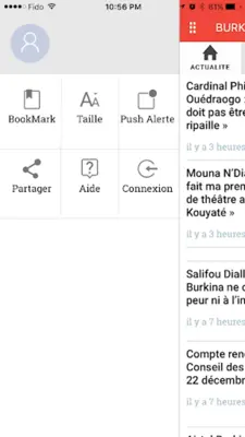 Burkina 24 android App screenshot 4