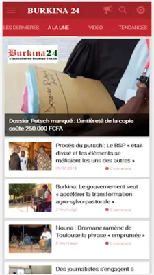 Burkina 24 android App screenshot 6